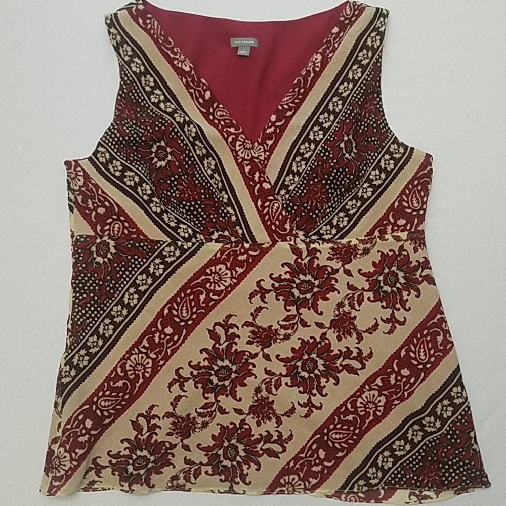 Ann Taylor Silk Blouse Size 14